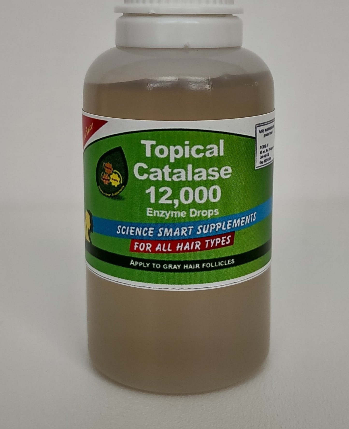 Catalase 12,000 - Topical Use - Direct Action - Attacks Gray Hair at the root!