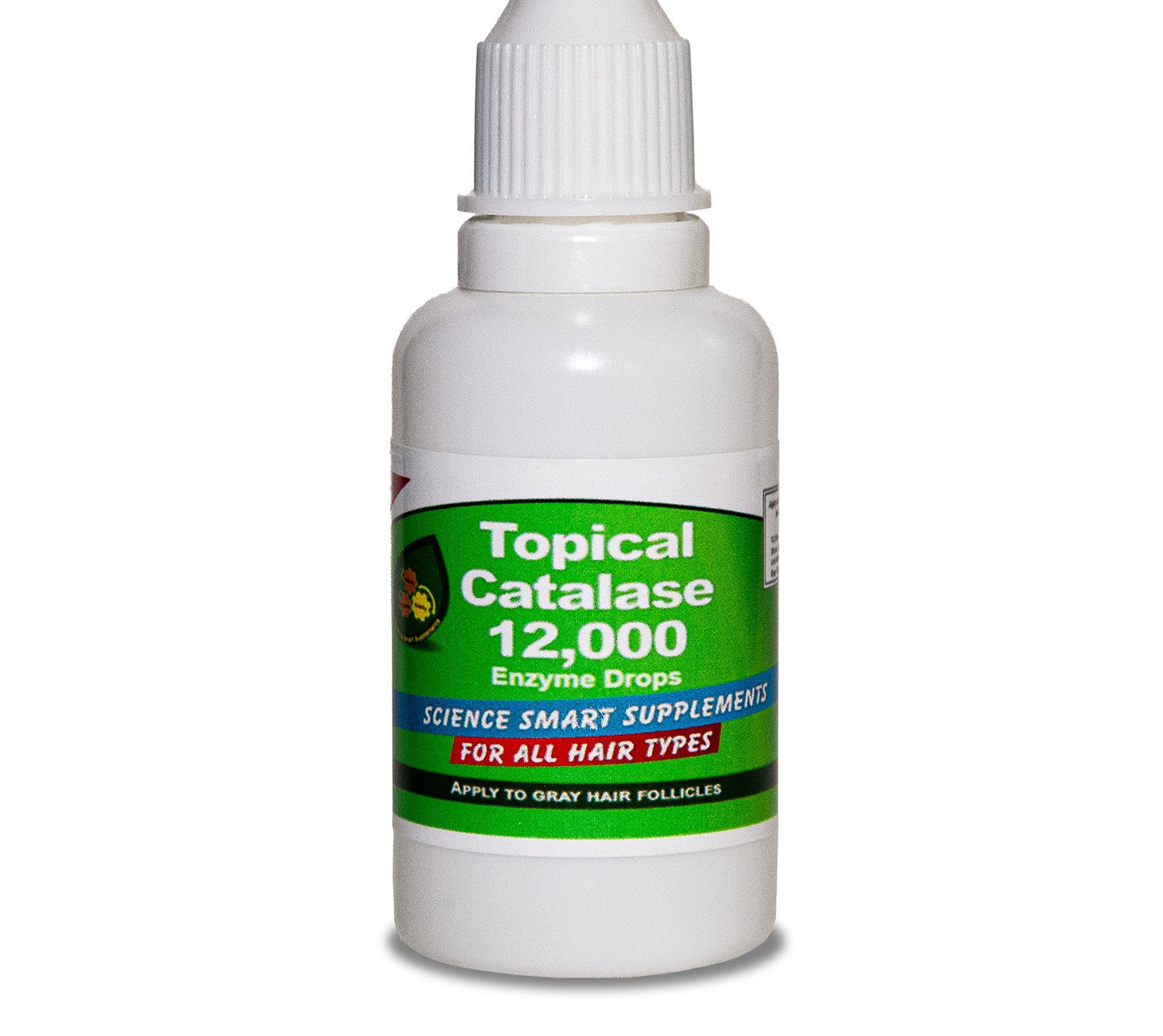 Catalase 12,000 - Topical Use - Direct Action - Attacks Gray Hair at the root!